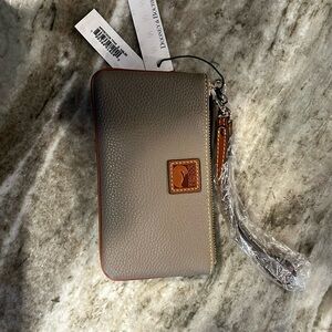 Dooney & Bourke Tan Wallet with Textured Leather